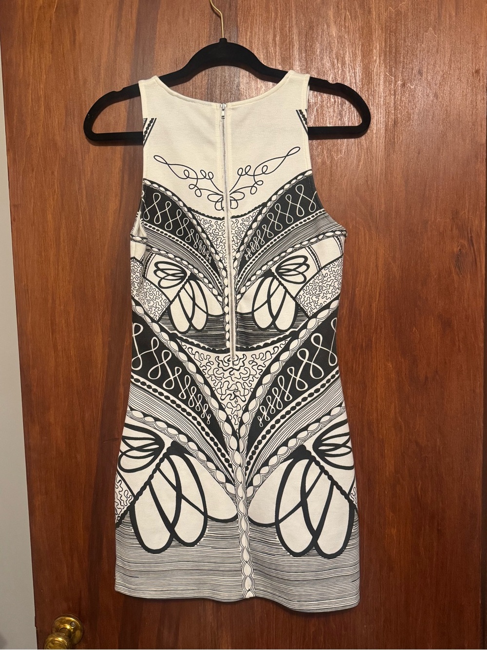 MINKPINK Women’s Bodycon Y2K Geometric Mini Dress Size Large - Picture 5 of 7